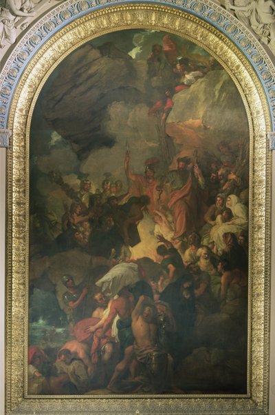 St. Paulus Gered van een Schipbreuk bij Malta, altaarstuk van de Kapel van St. Peter en St. Paul in het Queen Mary Block door Benjamin West